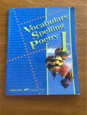 Abeka Vocabulary Spelling Poetry I Grade 7 Student Workbook 4th Ed. Homeschool